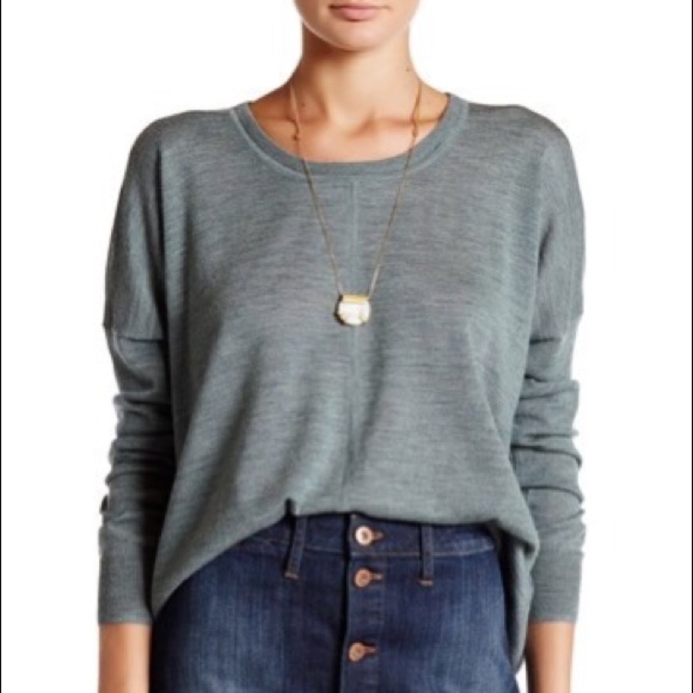 Madewell Merino Wool Pullover High Low Size S